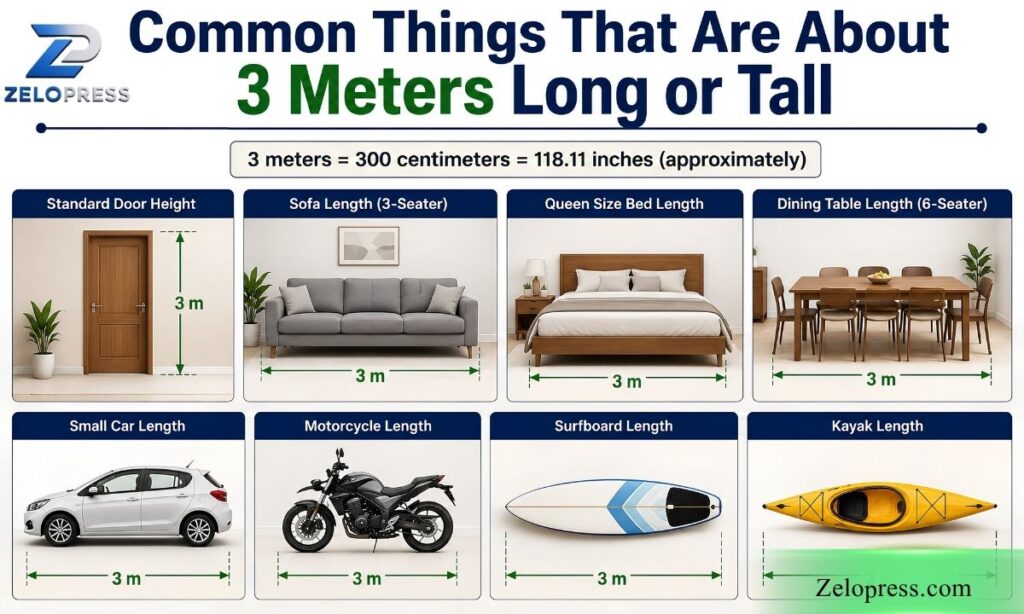 Common Things That Are About 3 Meters Long or Tall