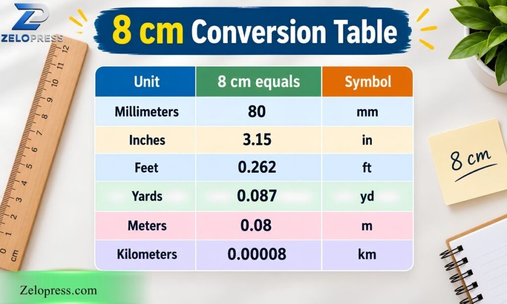 How Big Is 8 cm? Inches, mm & Real-Life Size Examples