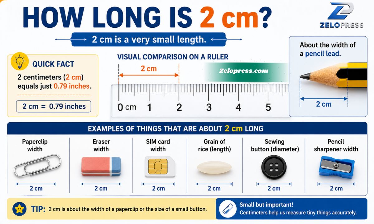 How Long Is 2 cm? Picture Guide With Easy Examples