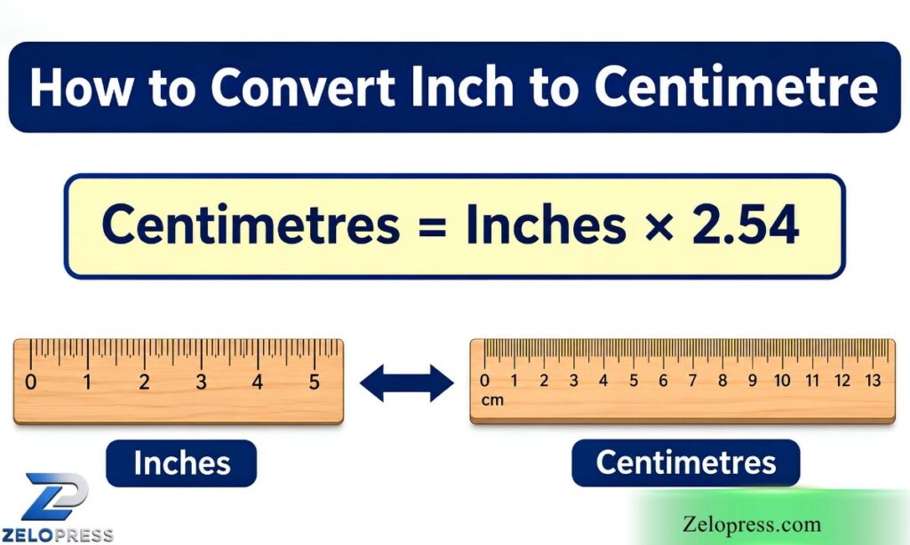 How to Convert Inch to Centimetre