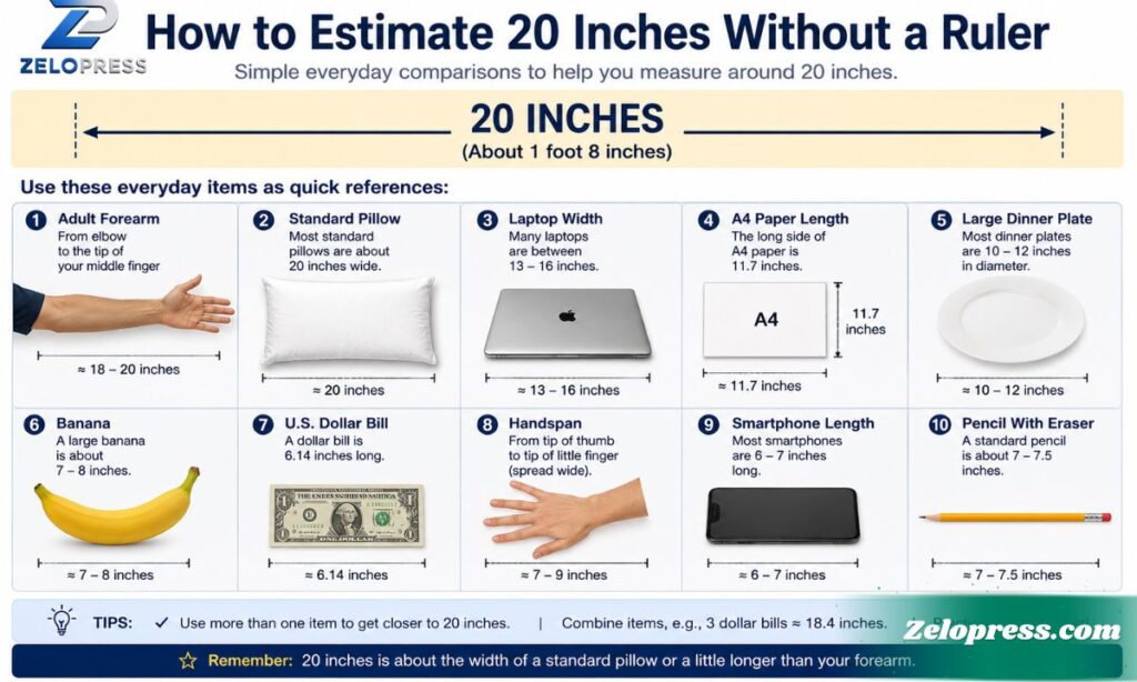 How to Estimate 20 Inches Without a Ruler