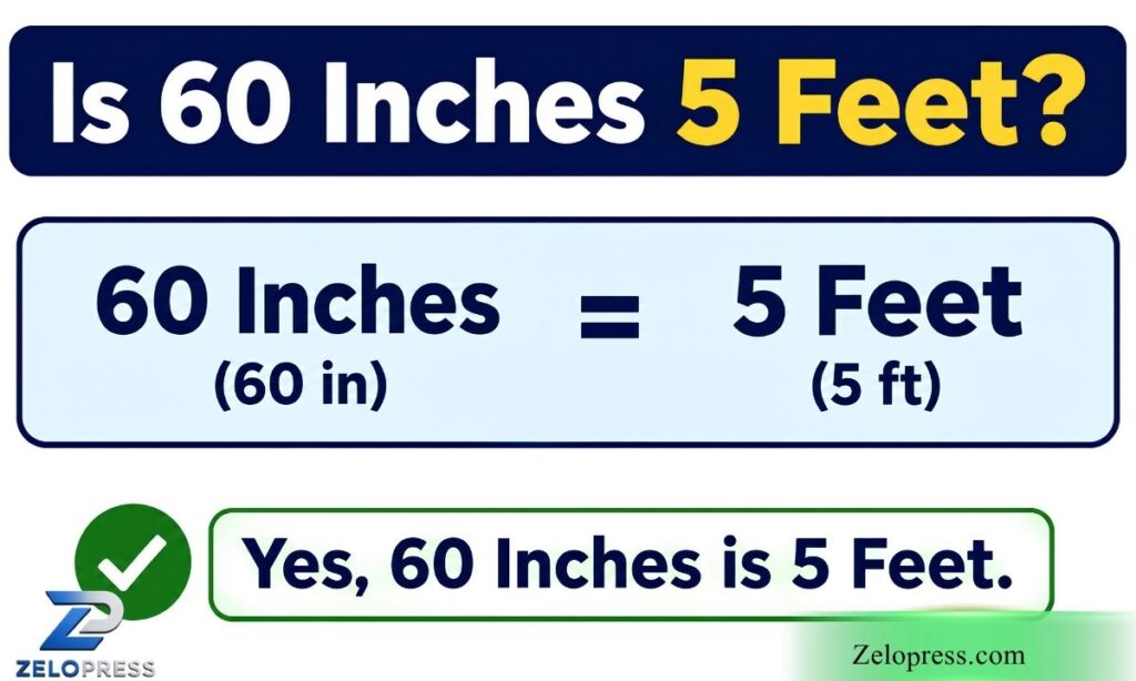 Is 60 Inches 5 Feet?