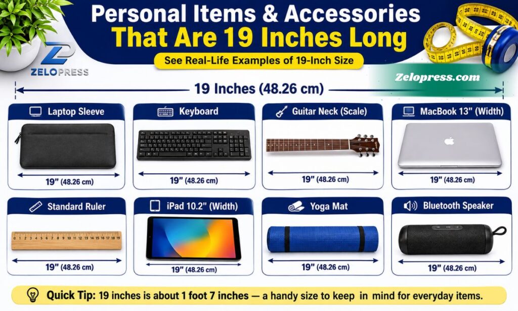Personal Items & Accessories That Are 19 Inches Long