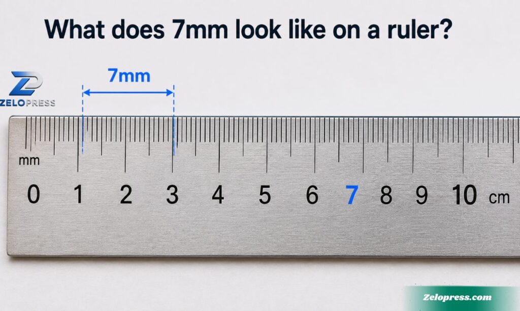 What does 7mm look like on a ruler?