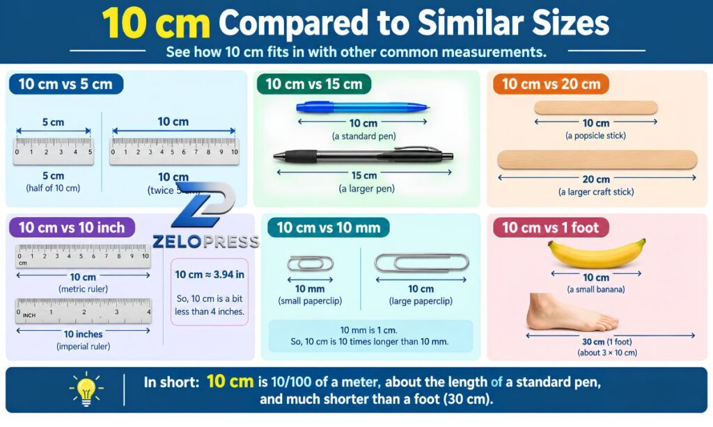 10 cm Compared to Similar Sizes