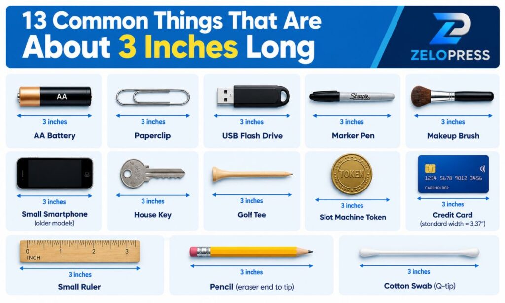 13 Common Things That Are About 3 Inches Long