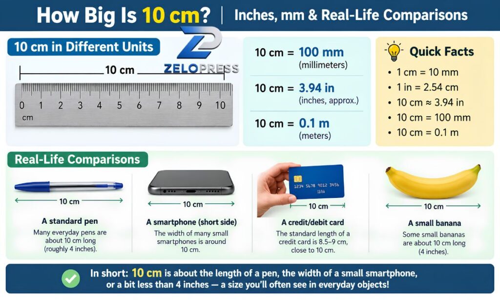 How Big Is 10 cm? Inches, mm & Real-Life Comparisons