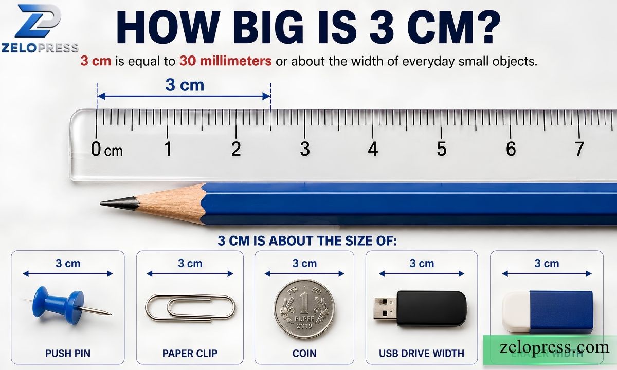 How Big Is 3 cm? Inches, MM & Size Comparison Guide 