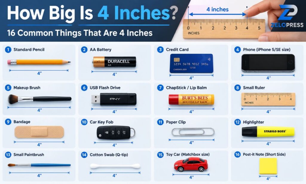 How Big Is 4 Inches? 16 Common Things That Are 4 Inches