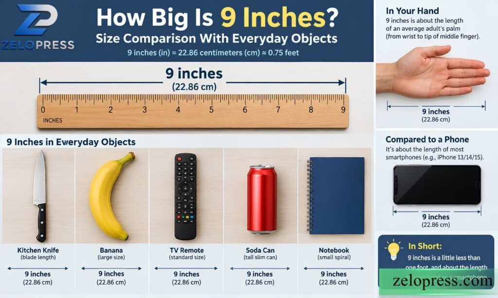 How Big Is 9 Inches? Size Comparison With Everyday Objects