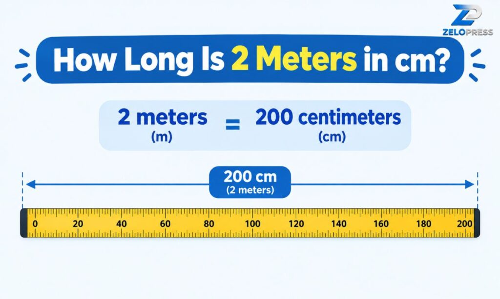 How Long Is 2 Meters in cm