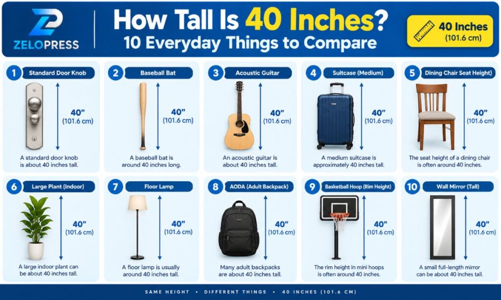 How Tall Is 40 Inches? 10 Everyday Things to Compare 