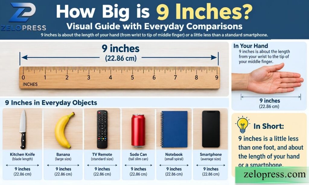 How big is 9 inches visually