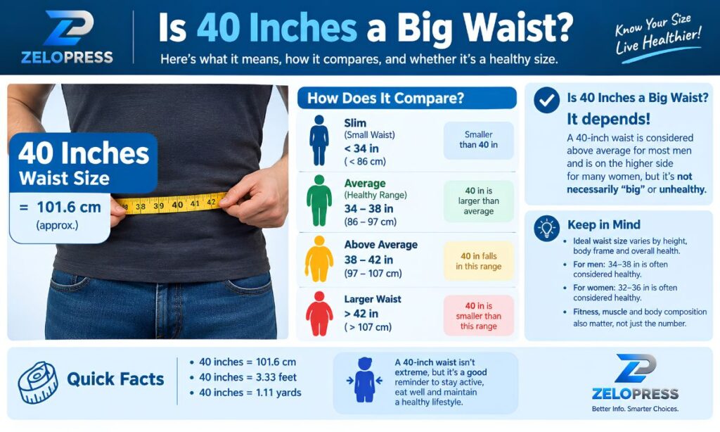 Is 40 inches a big waist?