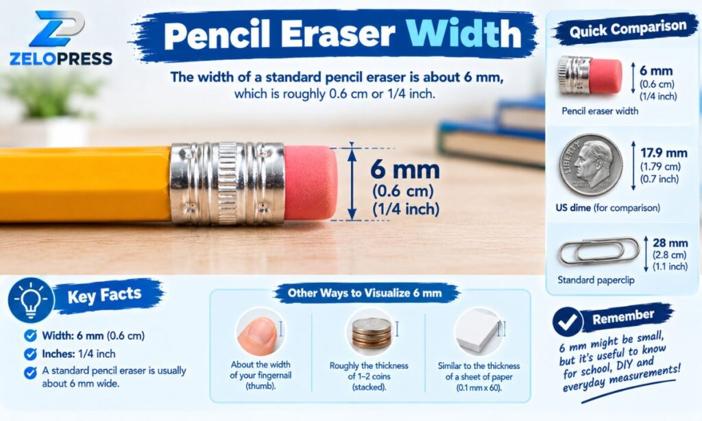 Pencil Eraser Width