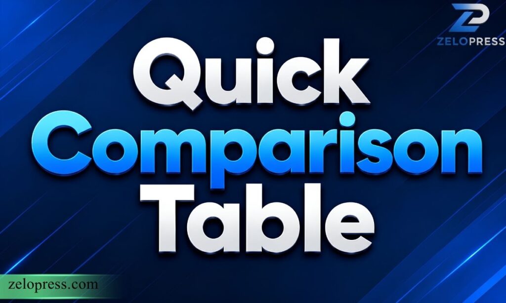 Quick Comparison Table