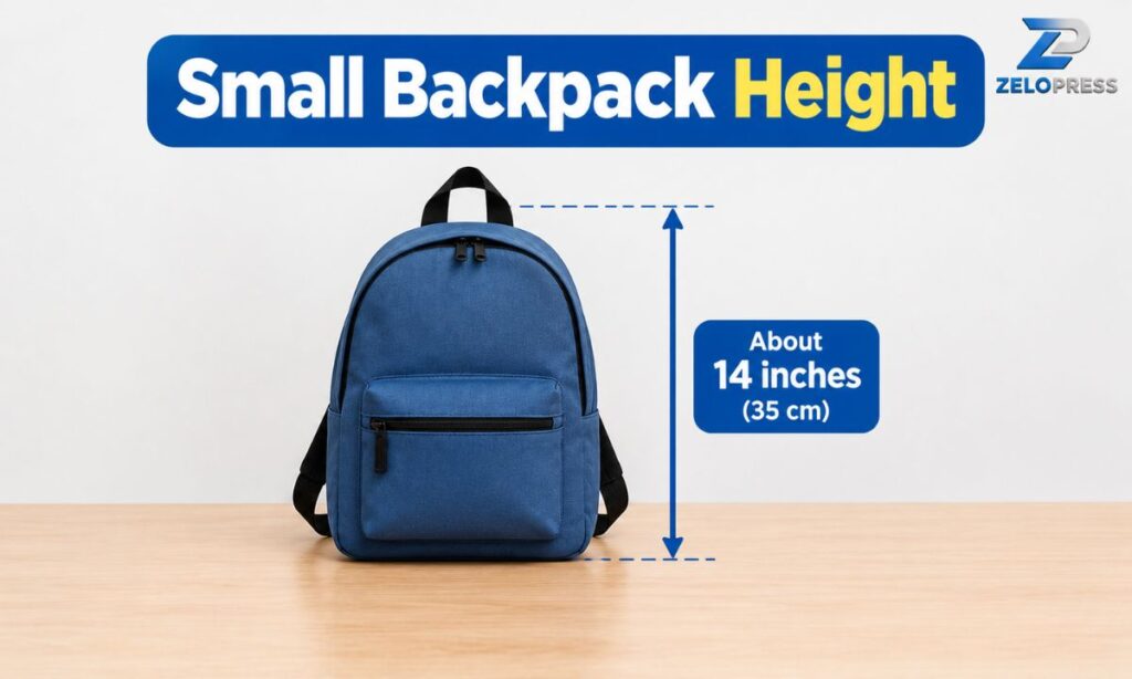 Small Backpack Height