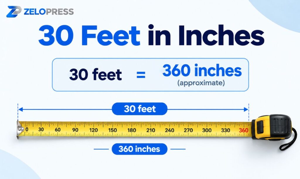30 feet in inches