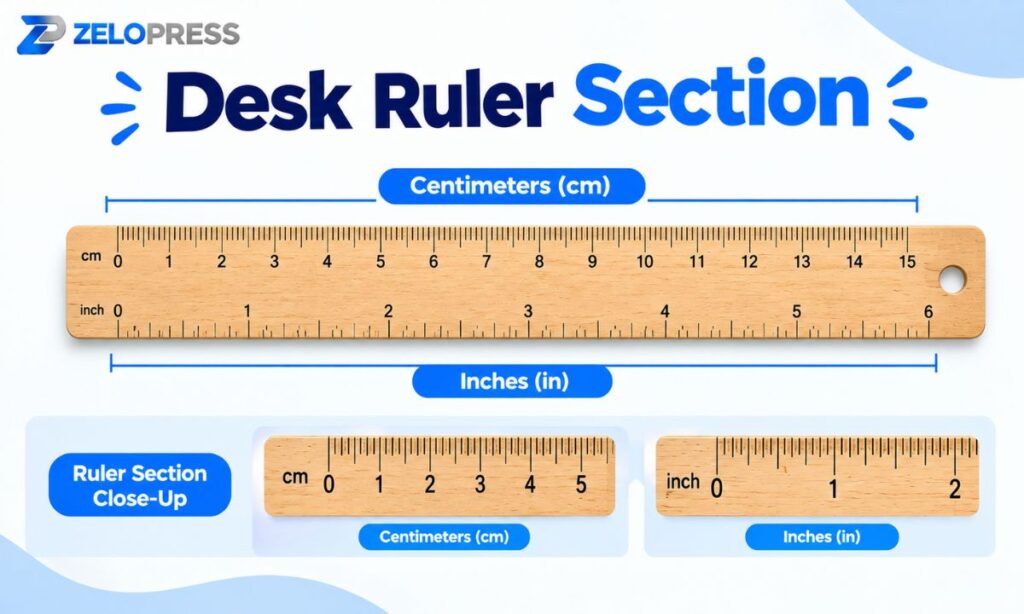 Desk Ruler Section
