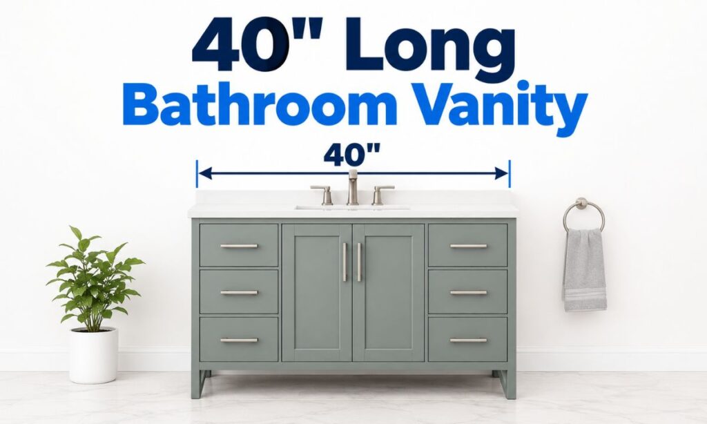 40" Long Bathroom Vanity