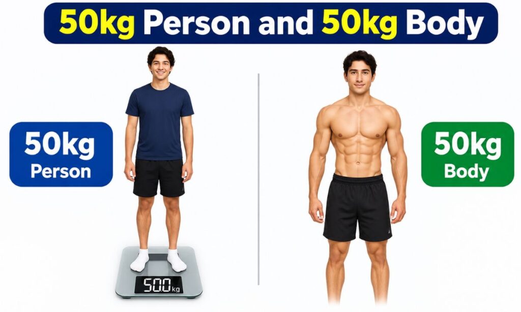 50kg Person and 50kg Body