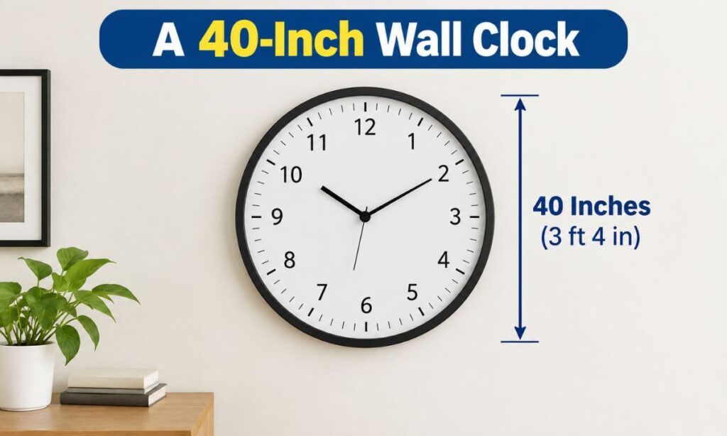 A 40-Inch Wall Clock
