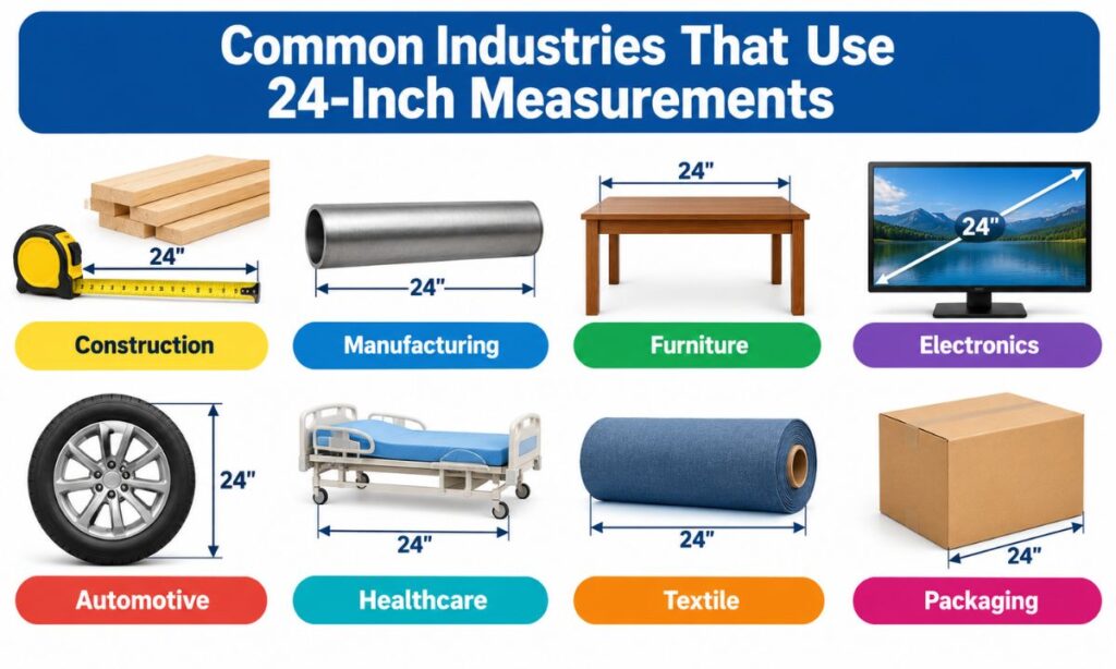 Common Industries That Use 24-Inch Measurements