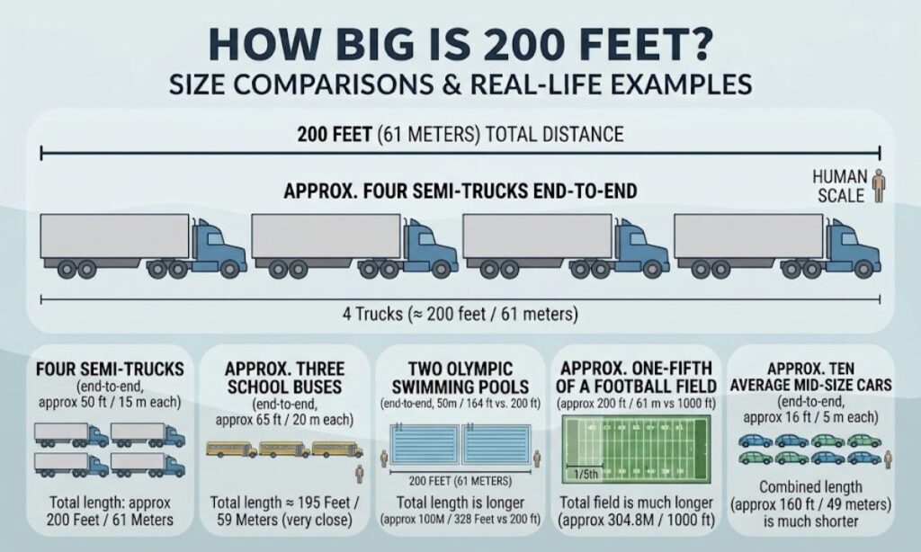 How Big Is 200 Feet?