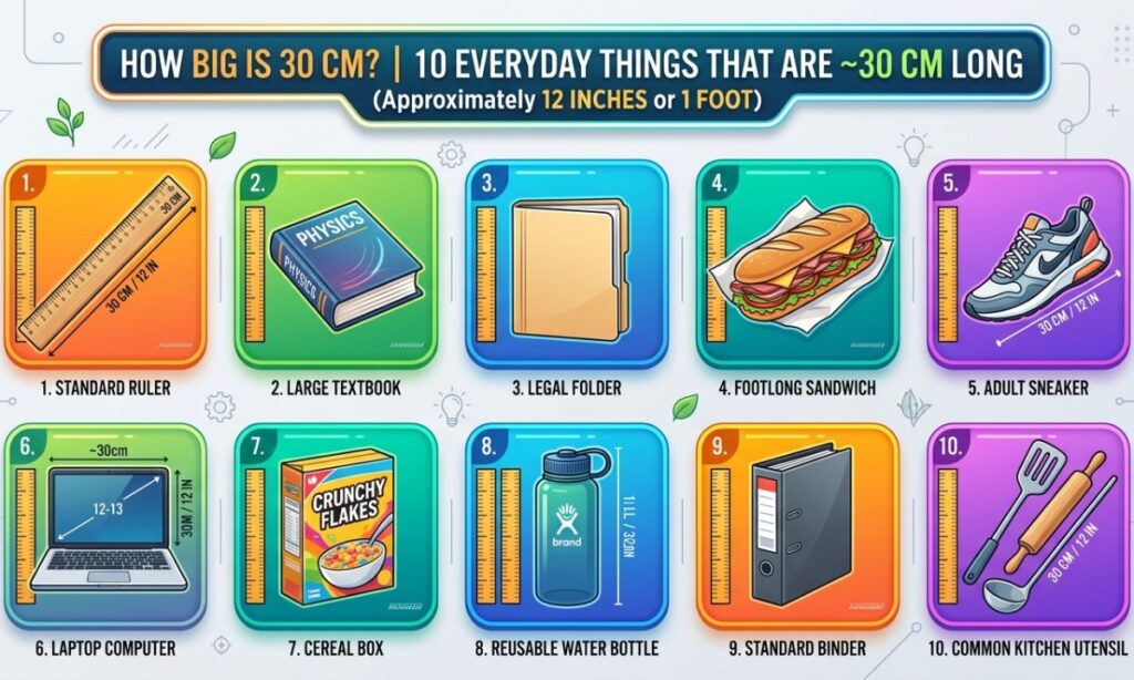 How Big Is 30 cm? 10 Everyday Things That Are 30 cm Long 