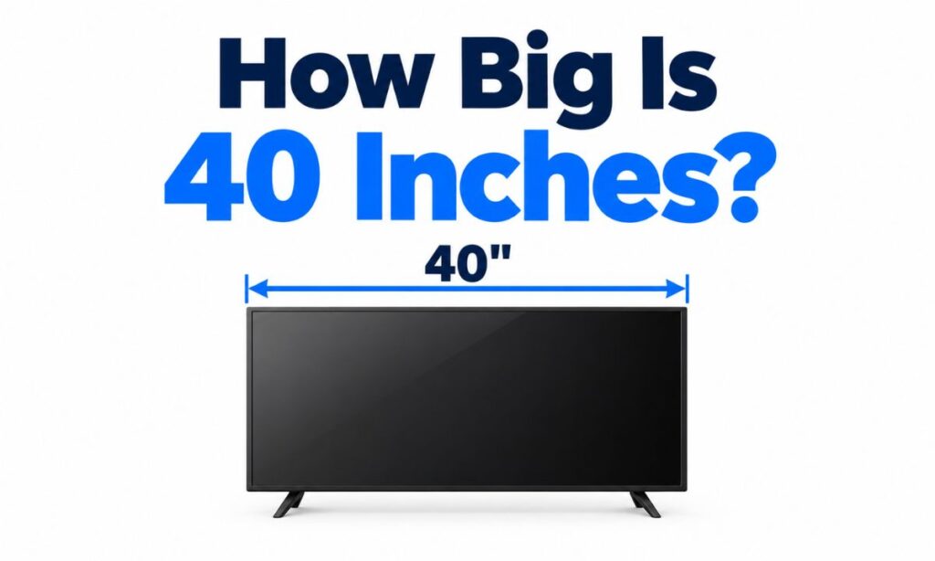 How Big Is 40 Inches?