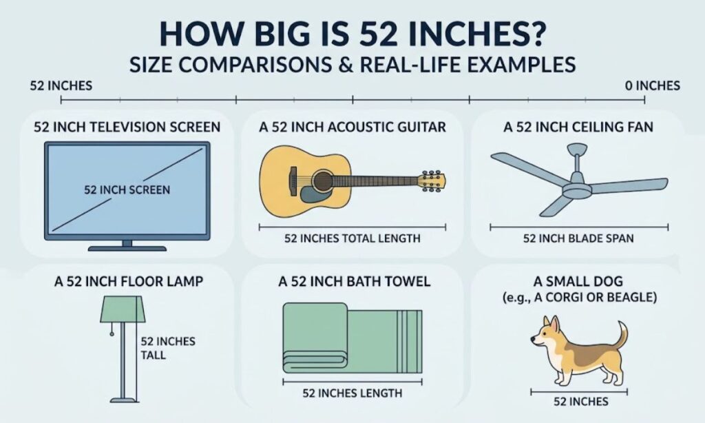 How Big Is 52 Inches? Size Comparisons & Real-Life Examples