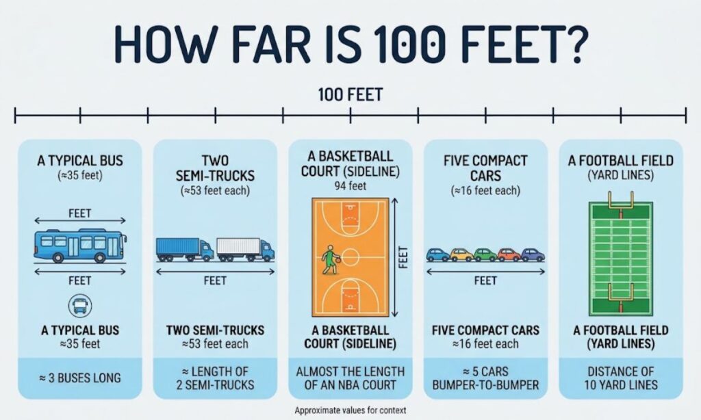 How Far Is 100 Feet?