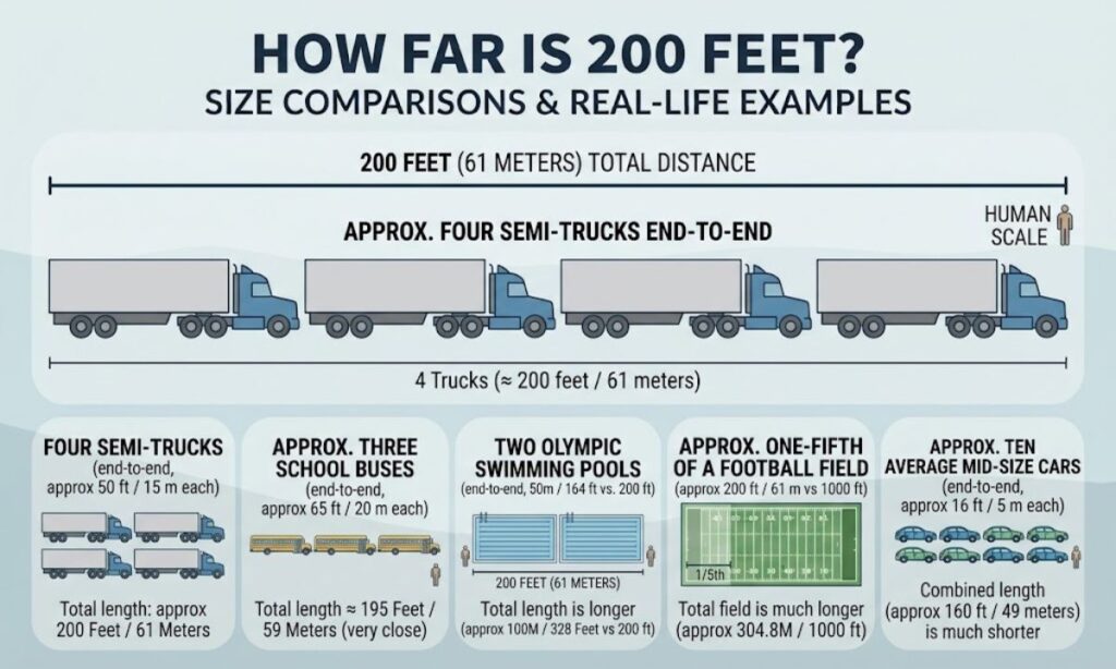 How Far Is 200 Feet? Real-World Distance Comparisons