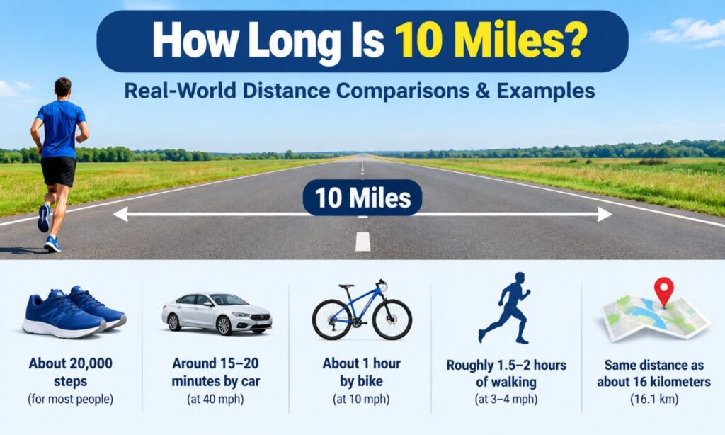 How Long Is 10 Miles? Real-World Distance Comparisons & Examples