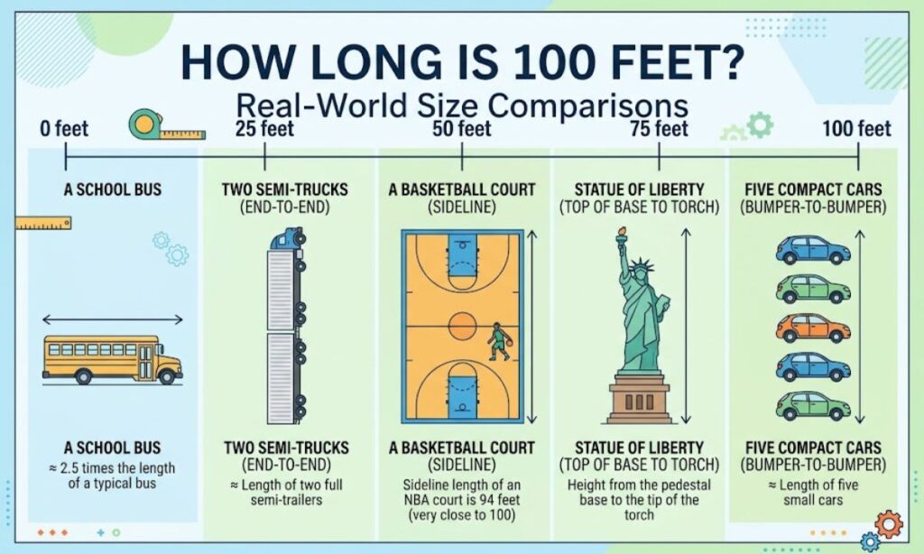 How Long Is 100 Feet? Real-World Size Comparisons
