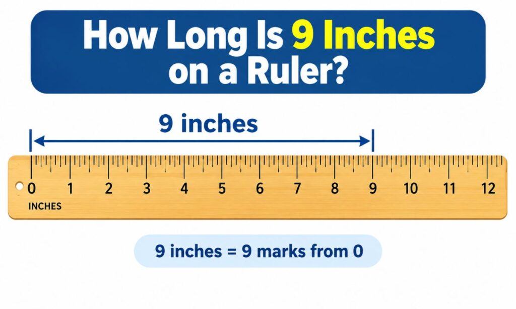 How Long Is 9 Inches on a Ruler?