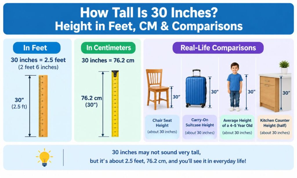 How Tall Is 30 Inches
