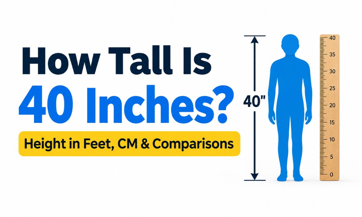 How Tall Is 40 Inches? Height in Feet, CM & Comparisons