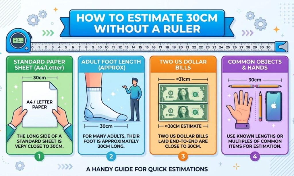 How to Estimate 30cm Without a Ruler