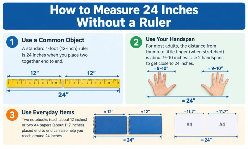 How to Measure 24 Inches Without a Ruler