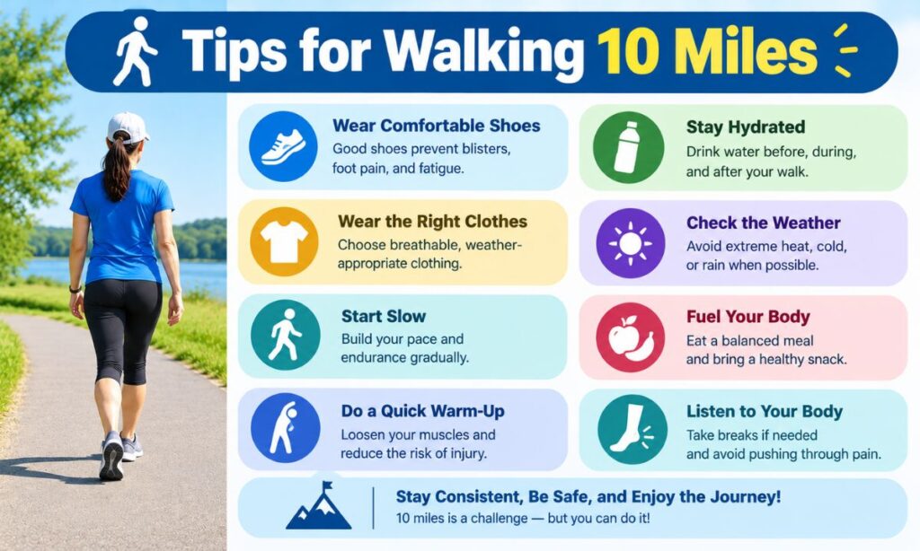 Tips for Walking 10 Miles