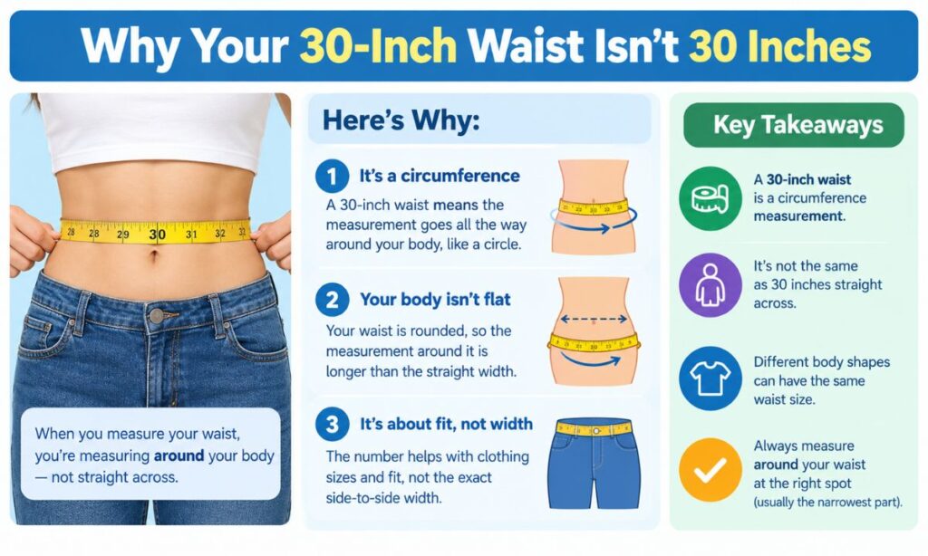 Why Your 30-Inch Waist Isn't 30 Inches